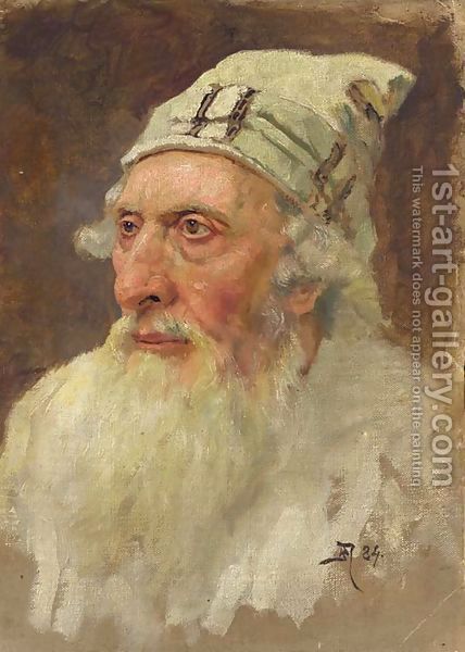 Portrait of an Old Jewish Man (by Vasily Polenov)