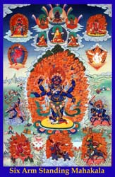 Six Arms Standing Mahakala