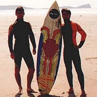 Dani Surfing Cardiff 1991
